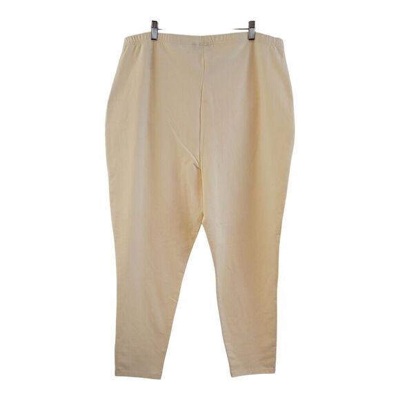 Renee Greenstein Pants Tummy Control Women With Control Sz 3XT Tall - Cream New - Picture 10 of 10